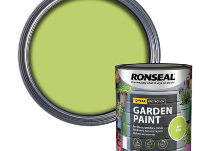 Ronseal Garden Paint Lime Zest, 750ml RSLGPLZ750