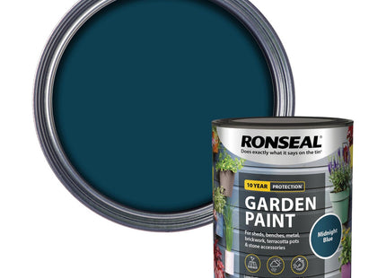 Ronseal Garden Paint Midnight Blue, 750ml RSLGPMB750