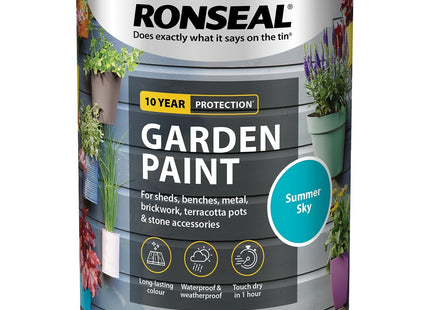 Ronseal Garden Paint Summer Sky, 750ml RSLGPSS750