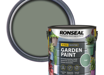 Ronseal Garden Paint Sage 2.5 Litre RSLGPSA25L