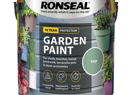 Ronseal Garden Paint Sage 2.5 Litre RSLGPSA25L