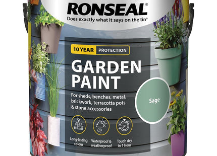 Ronseal Garden Paint Sage 2.5 Litre RSLGPSA25L