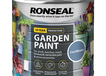 Ronseal Garden Paint Cornflower 2.5 Litre RSLGPCF25L