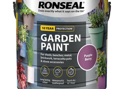 Ronseal Garden Paint Purple Berry 2.5 Litre RSLGPPB25L