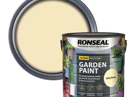 Ronseal Garden Paint Elderflower 2.5 Litre RSLGPEF25L