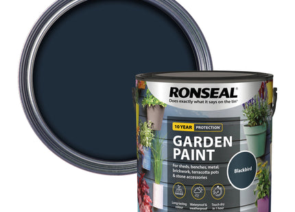 Ronseal Garden Paint Blackbird 2.5 Litre 37430