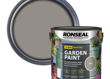 Ronseal Garden Paint Slate 2.5 Litre RSLGPSL25L