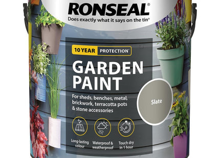 Ronseal Garden Paint Slate 2.5 Litre RSLGPSL25L