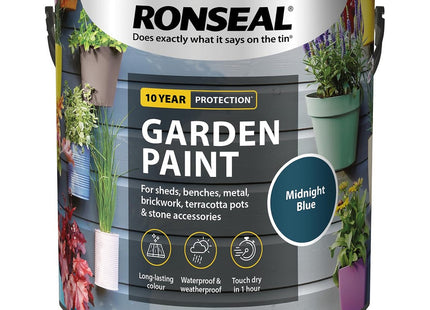 Ronseal Garden Paint Midnight Blue 2.5 Litre RSLGPMB25L