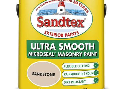 Sandtex Microseal Smooth Masonry Paint - Sandstone - 150ml