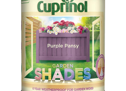 Cuprinol 1 Litre Garden Shades Paint - Purple Pansy 5232364