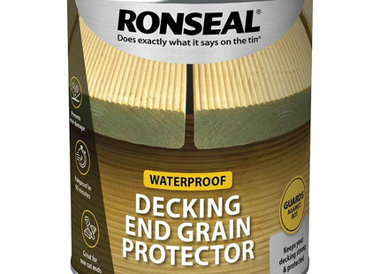 Ronseal Decking End Grain Preserve Green, 750ml RSLEGP750