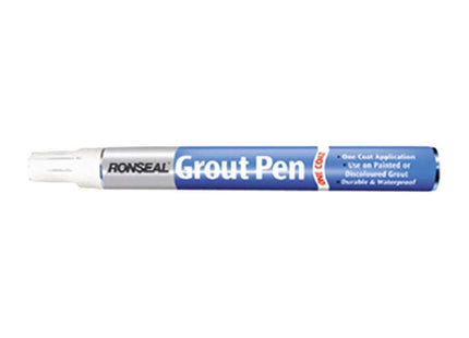 Ronseal 15ml One Coatgrout Pen - Brilliant White GPBWH15