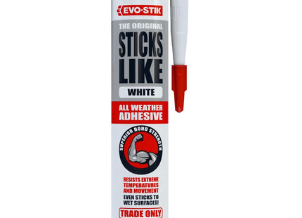 Evo-stik Sticks Like Adhesive White - 290ml - All Weather - Extreme Temperature & Movement Resistant