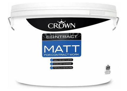 Crown Contract Matt Magnolia - 10 Litre