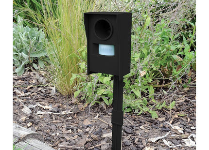 STV The Big Cheese Mega-Sonic Cat Repeller (Ultrasonic, Motion-Activated, Weather Tested, Humane) Clear, Green STV606