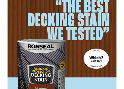 Ronseal Ultimate Decking Stain Rich Mahogany 2.5 Litre 39117