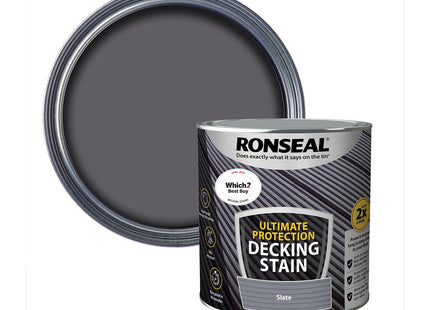 Ronseal Ultimate Decking Stain Slate 2.5 Litre, Paint