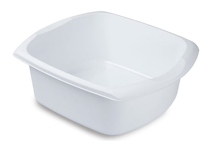Addis Rectangular Washing Up Bowl, White, 9.5 Litre