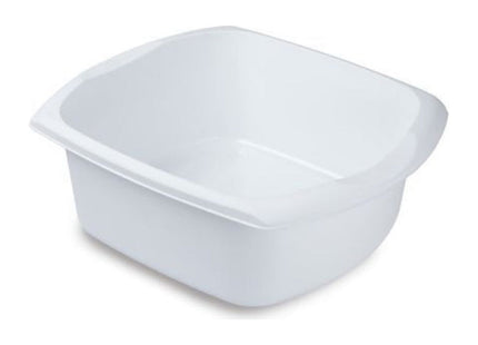 Addis Rectangular Washing Up Bowl, White, 9.5 Litre