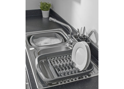 Addis Plate Dish Draining Rack, Metallic Grey, 1 516229
