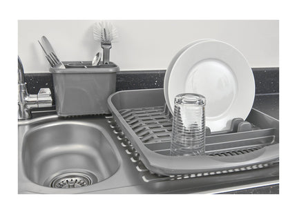 Addis Plate Dish Draining Rack, Metallic Grey, 1 516229