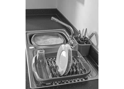 Addis Plate Dish Draining Rack, Metallic Grey, 1 516229