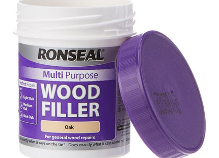 Ronseal 250g Multi-Purpose Wood Filler Tub - Oak MPWFO250G