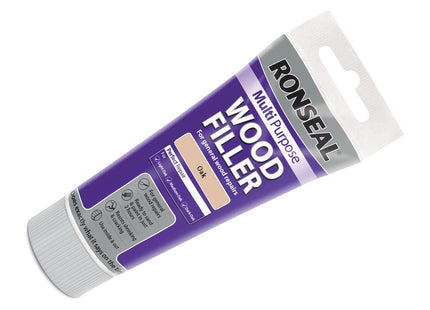 Ronseal 100g Multi-Purpose Wood Filler Tub - oak MPWFO100G