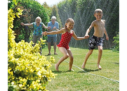 Hozelock Flat Sprinkler Hose 15 m: Perforated Hose Producing a Fine Spray like a Sprinkler, Long Surfaces (27 m_), Ready to Use [6756P0000]
