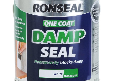 Ronseal One Coat Damp Seal White 750ml