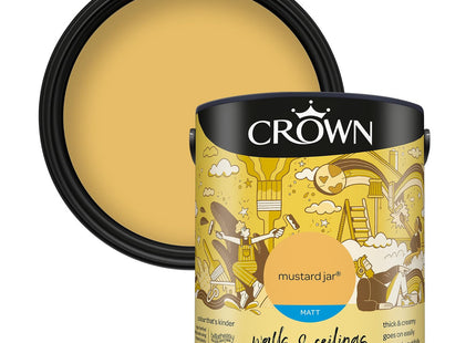 Crown Retail Core Emulsion Matt Mustard Jar 2.5 Litre