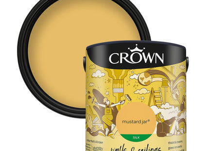 Crown Retail Core Emulsion Silk Mustard Jar 2.5 Litre