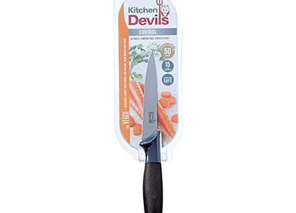 Kitchen Devils S8603000 Control Vegetable Knife, 10 cm Black