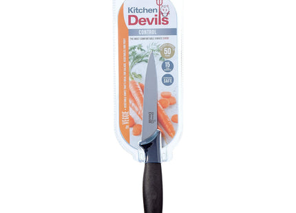 Kitchen Devils S8603000 Control Vegetable Knife, 10 cm Black