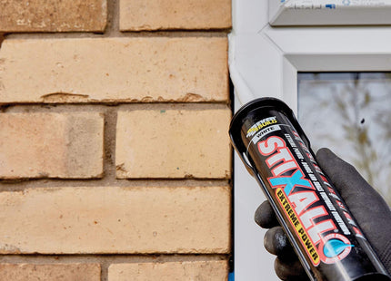 Everbuild Stixall - Extreme Power Sealant And Adhesive - Waterproof - Crystal Clear - 80ml