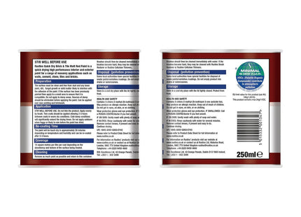 Rustins Brick & Tile 250ml Red