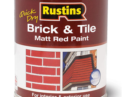 Rustins Quick Dry Brick & Tile 1 Litre, Red BRITW1000