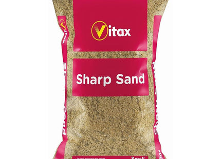 Vitax, Sharp Sand Small Ideal for screeds, renders or Concrete, Sharp Sand can Also be Used When Laying slabs or Block Paving