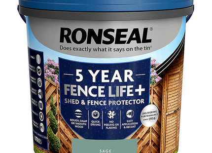 Ronseal Fencelife Plus Sage 5 Litre