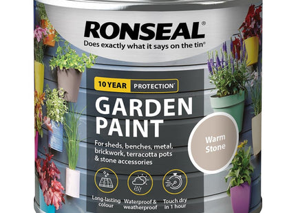 Ronseal 250ml Garden Paint - Warm Stone RSLGPWS250