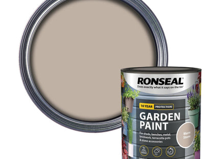 Ronseal 750ml Garden Paint - Warm Stone RSLGPWS750