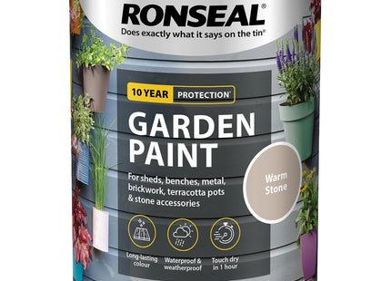 Ronseal 750ml Garden Paint - Warm Stone RSLGPWS750