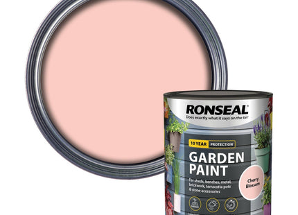 Ronseal 750ml Garden Paint - Cherry Blossom RSLGPCB750
