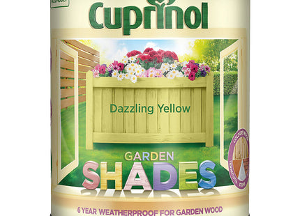 Cuprinol Exterior Woodcare, Dazzling Yellow, 1 Litre