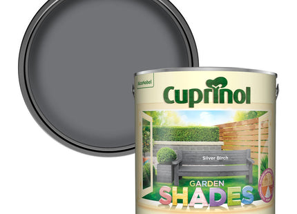 Cuprinol Garden Shades Exterior Woodcare, Silver Birch, 2.5 Litre 5244438