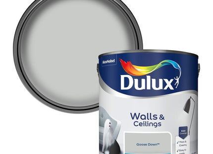 Dulux Matt Emulsion Paint For Walls And Ceilings - Goose Down 2.5 Litre