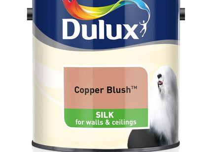 Dulux Silk Emulsion Paint For Walls And Ceilings - Copper Blush 2.5 Litre
