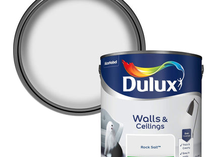 Dulux Silk Emulsion Paint For Walls And Ceilings - Rock Salt 2.5 Litre