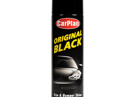 CarPlan Original Black, Trim & Bumper Shine, Protective Silicone Spray, 500ml